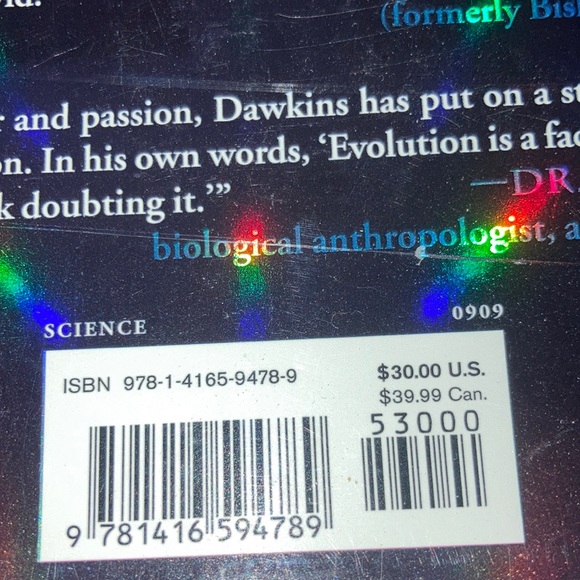 Hardcover book “The Greatest Show on Earth” written by Richard Dawkins - Picture 4 of 4